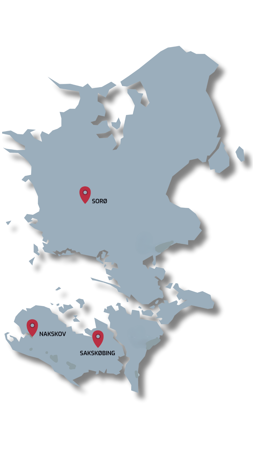 Kort over afdelinger i Karl Mertz