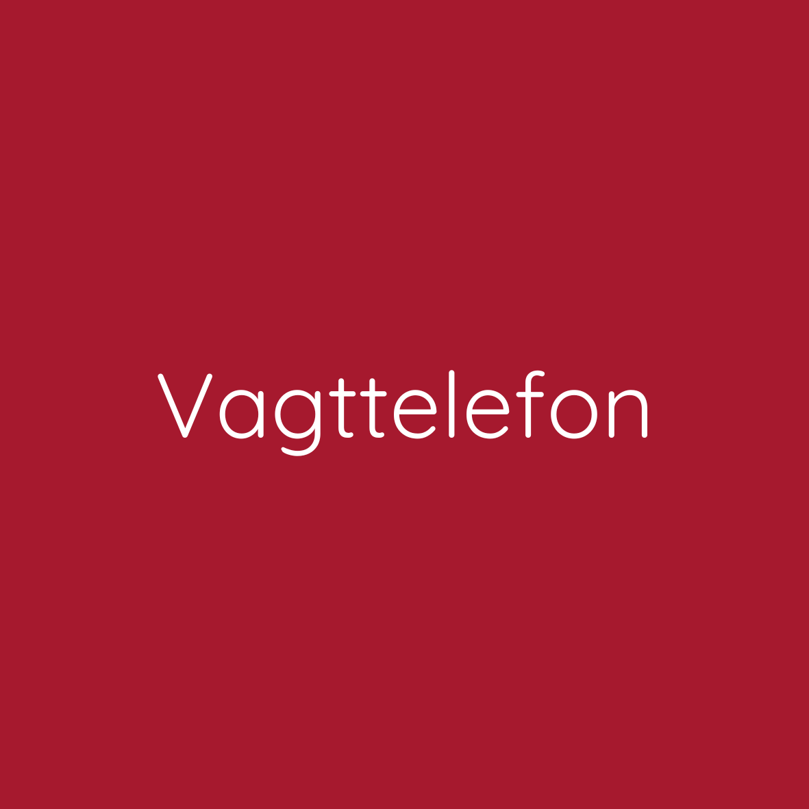 Vagttelefon